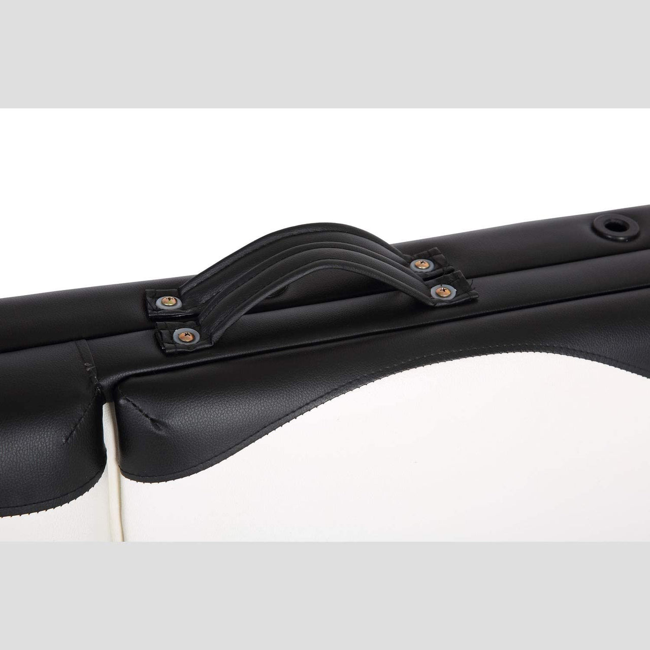 Massage table folded compact for easy transport