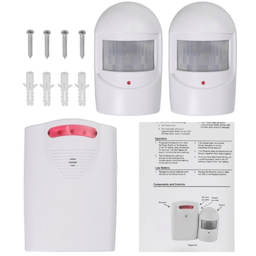 Sensor installed on driveway post