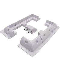 Thumbnail for Solar panel mounting kit parts laid out