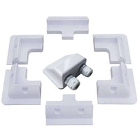 Thumbnail for Solar panel mounting kit white ABS brackets