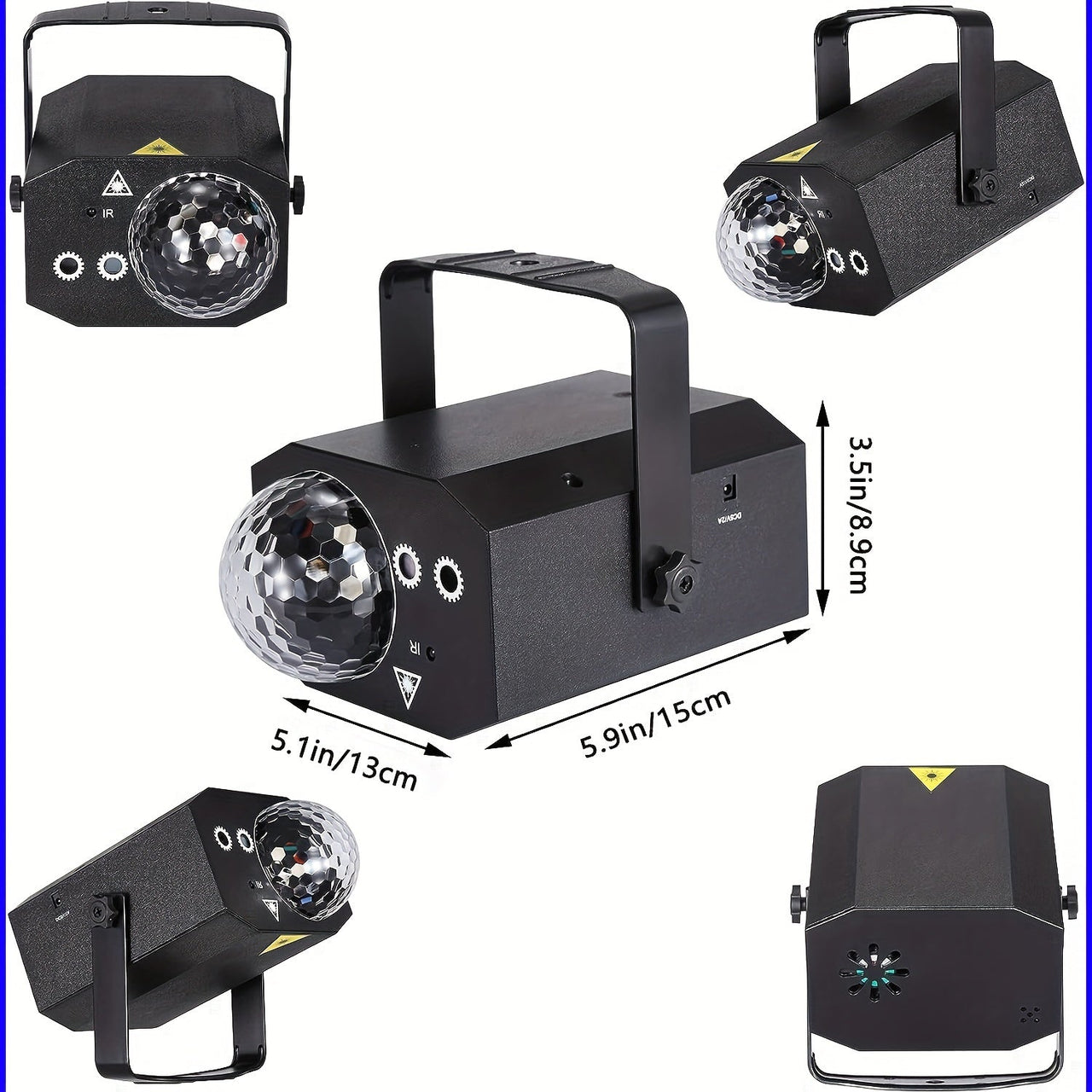 led magic ball light top view