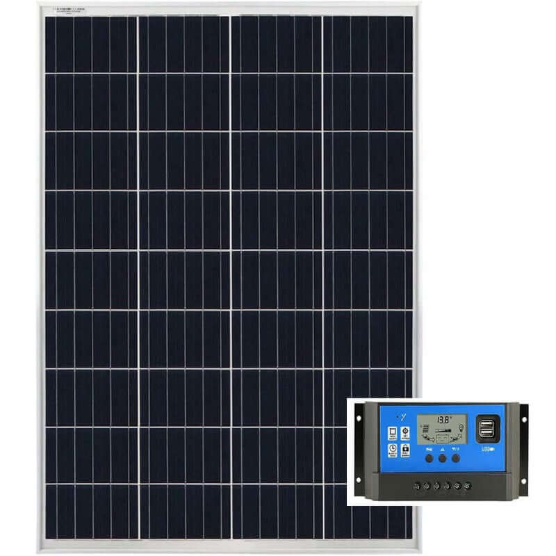 200W Solar Panel Polycrystalline with 50A controller - The Shopsite
