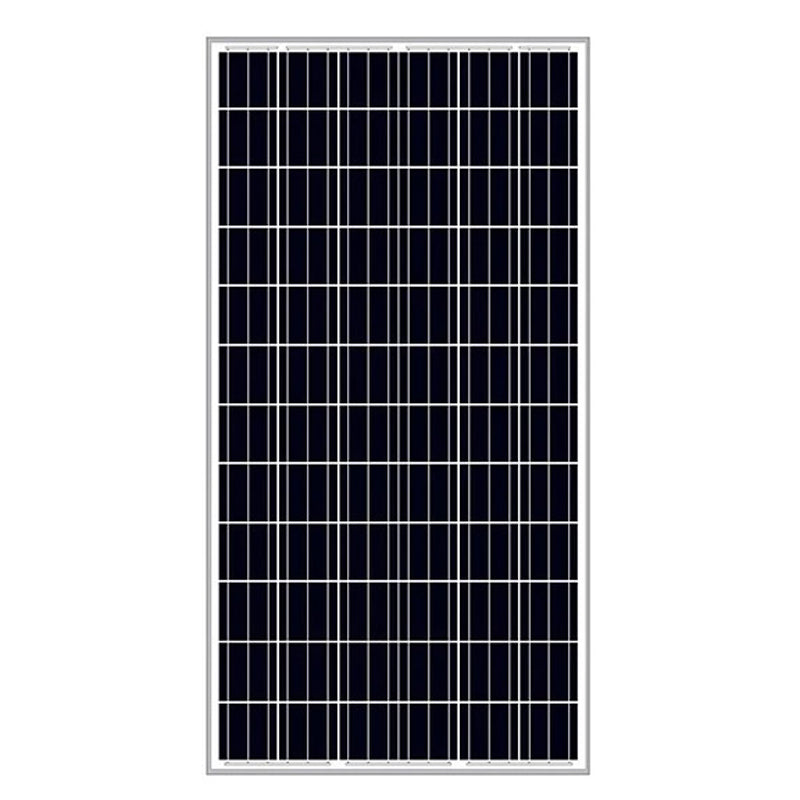 Solar panel with silver aluminium frame