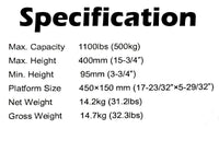 Thumbnail for Motorbike Scissor Lift Stand 500Kg - The Shopsite