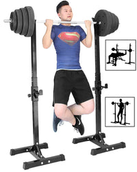 Thumbnail for Squat rack assembled with barbell