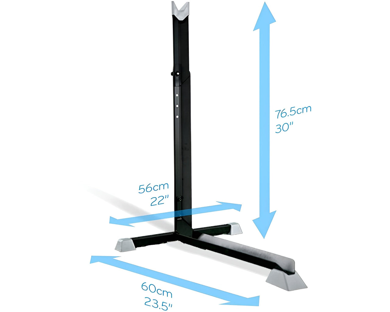 Bike stand rack showing iron frame and stand slot