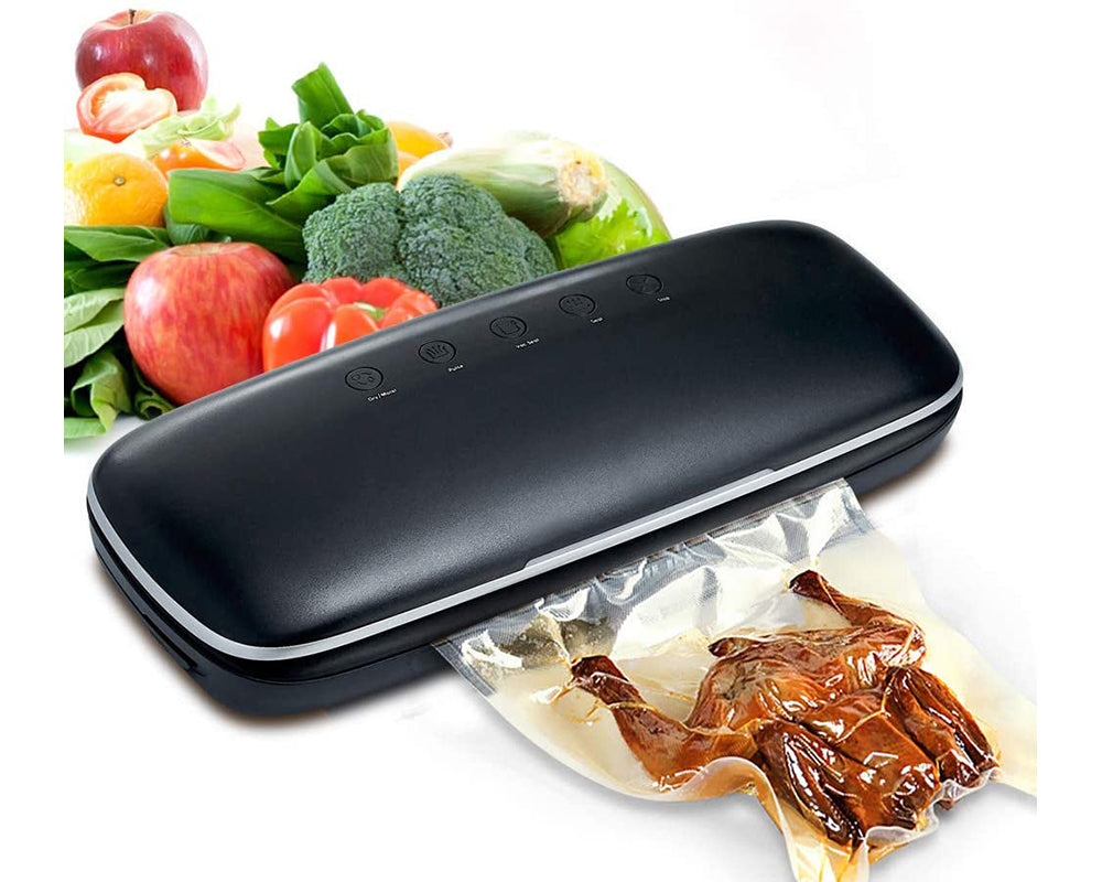 Vacuum sealer packaging showing included accessories