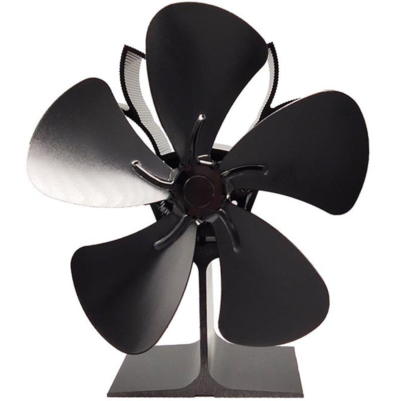 5-blade stove top fan on wood stove