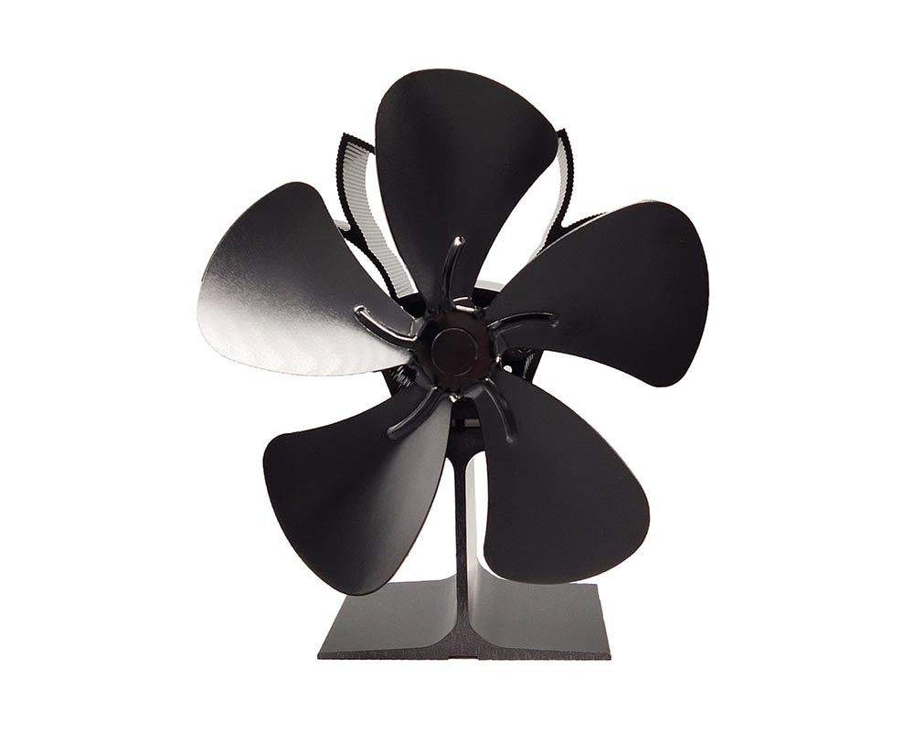 Anodised aluminium stove fan blades