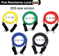Thumbnail for Resistance bands stretched showing elasticity