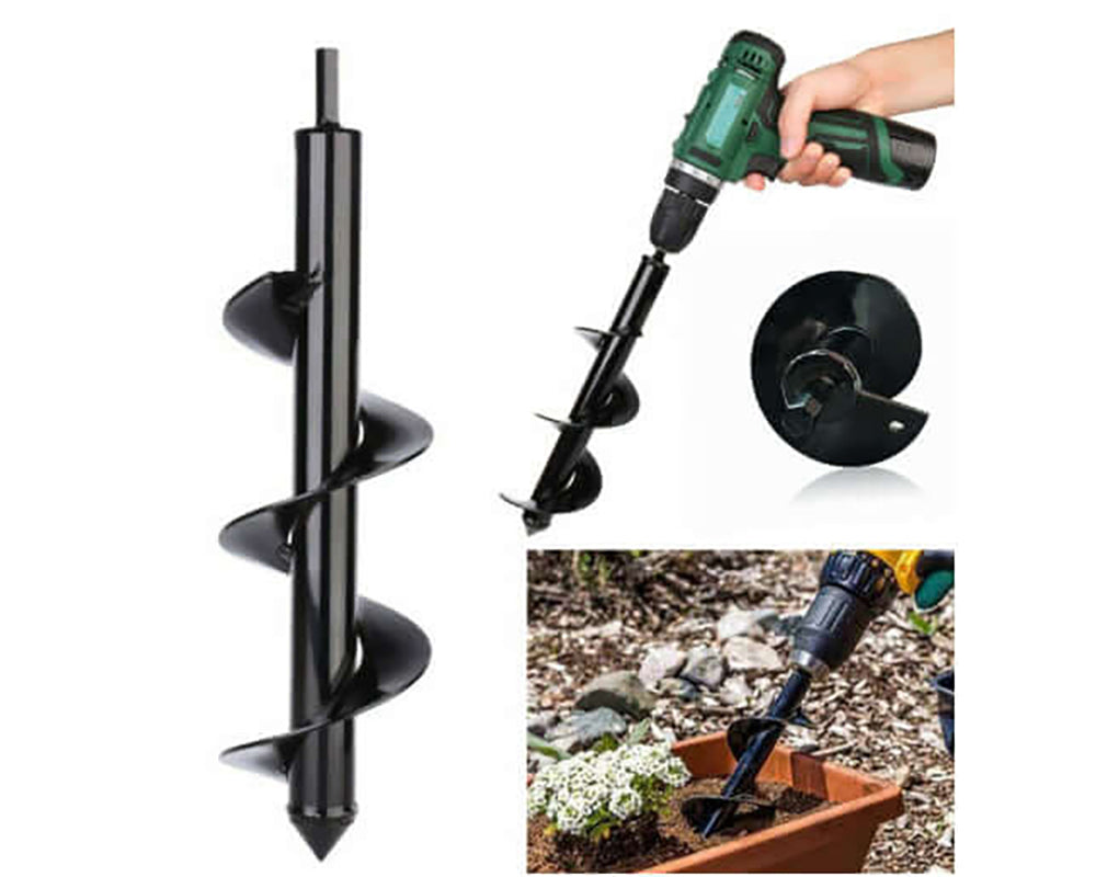 Garden auger with 15m power cord