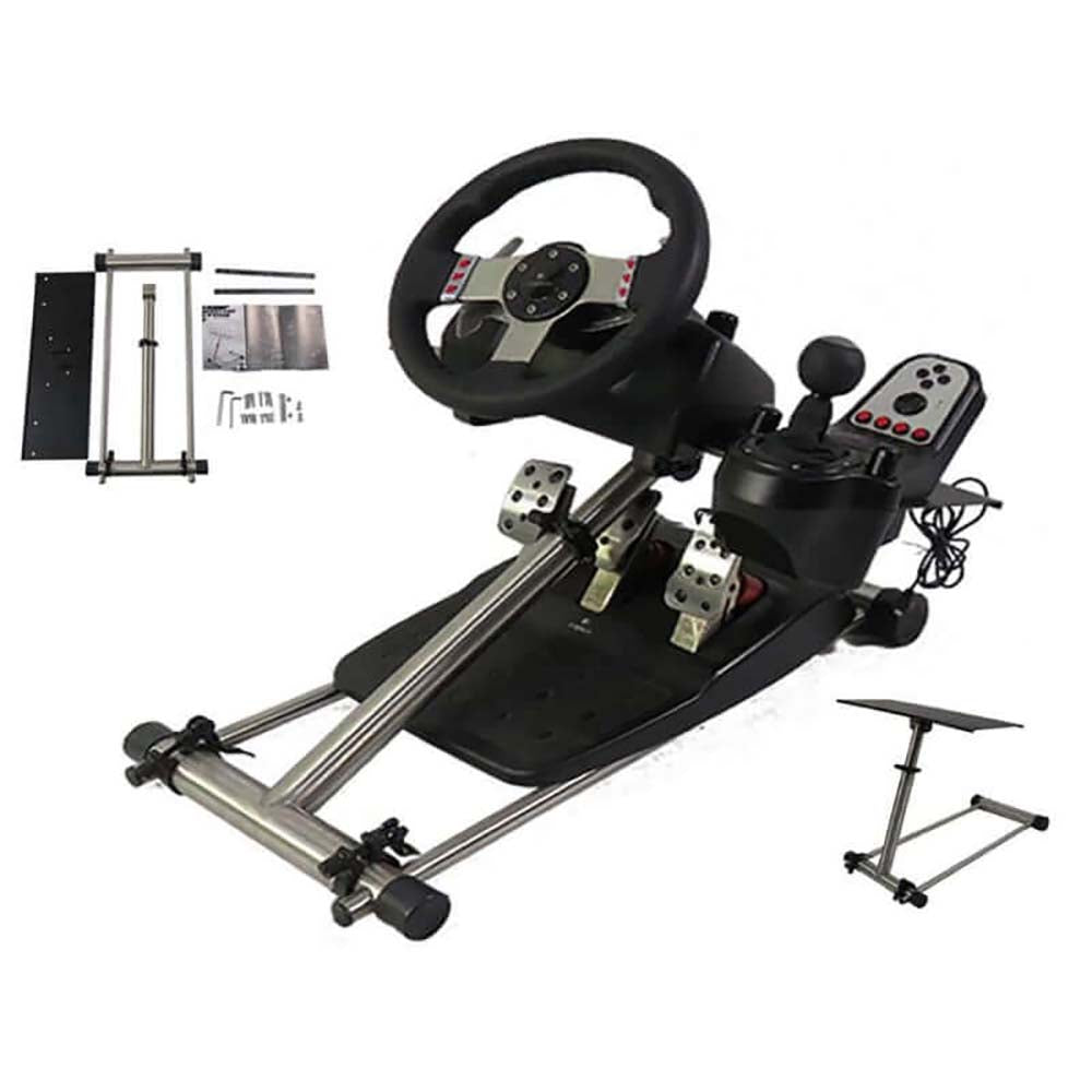Gaming wheel stand with eco-friendly packaging