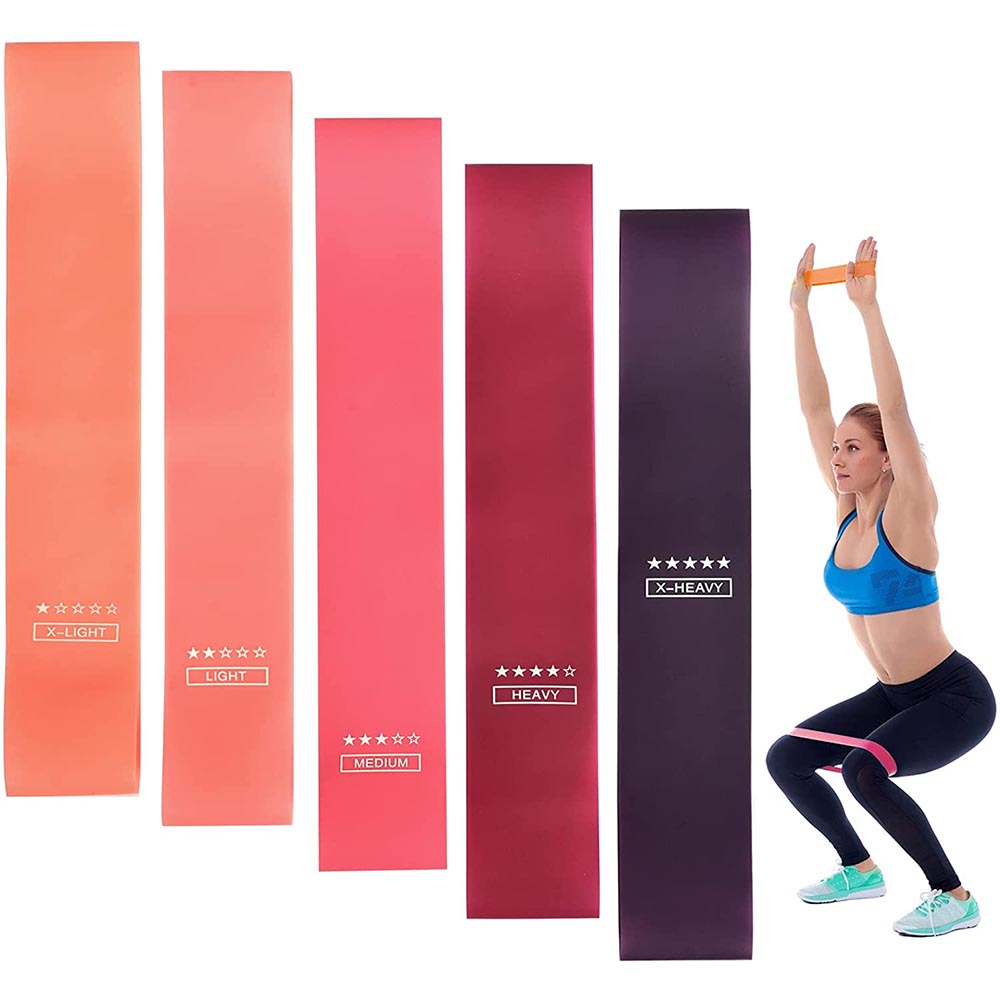 Resistance band in purple colour for highest resistance