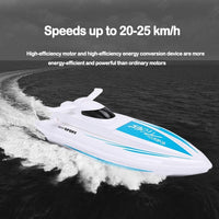 Thumbnail for Remote Control Boat – RC Racing Remote Control Boat with Dual Motors