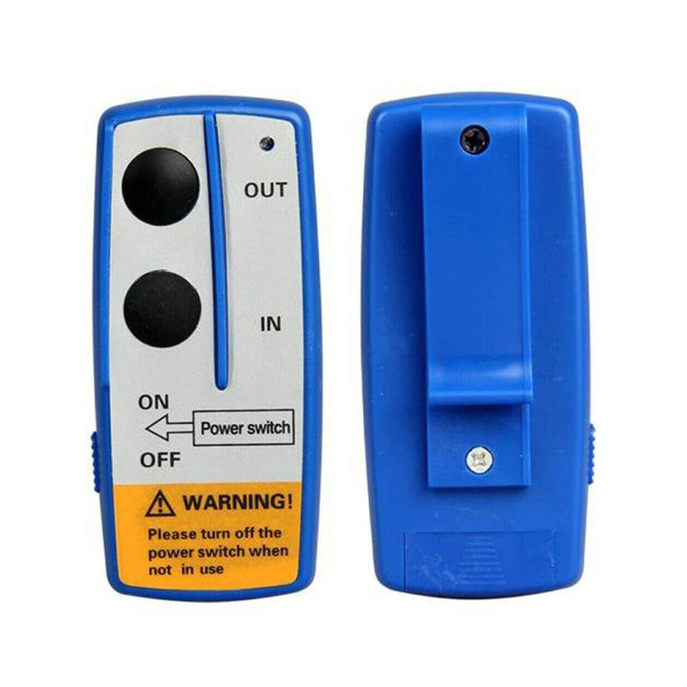 Wireless winch remote with visual operation indicator
