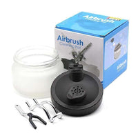 Thumbnail for Airbrush cleaning pot with airbrush hanger attached