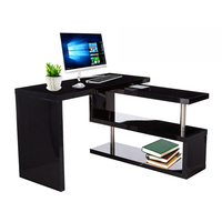 Thumbnail for Computer desk with bookshelf