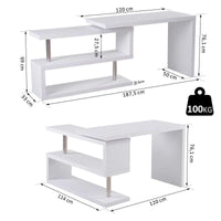 Thumbnail for Computer Desk Office Desk With Shelves For Home Office - The Shopsite