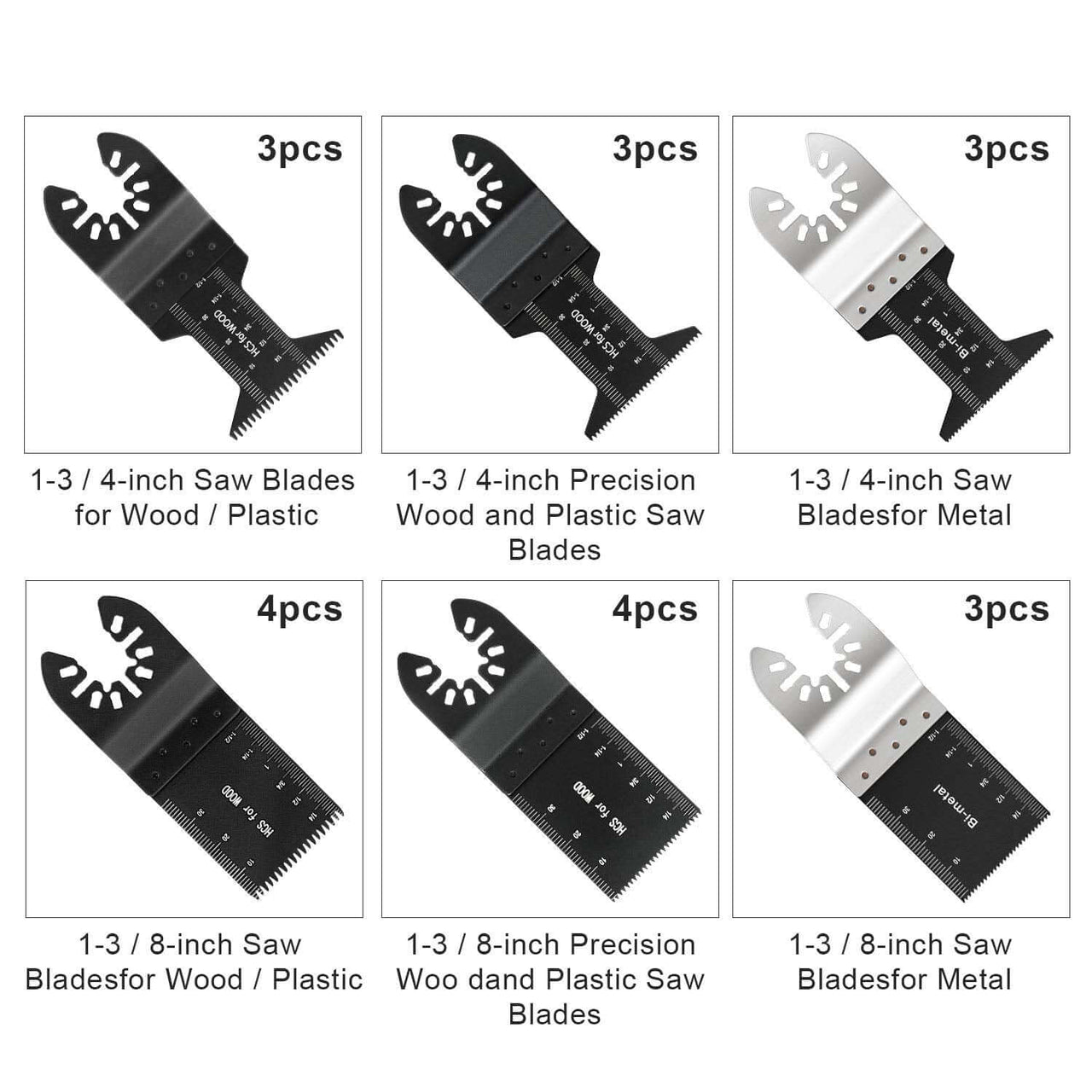 20Pcs Multi Tool Oscillating Saw Blades