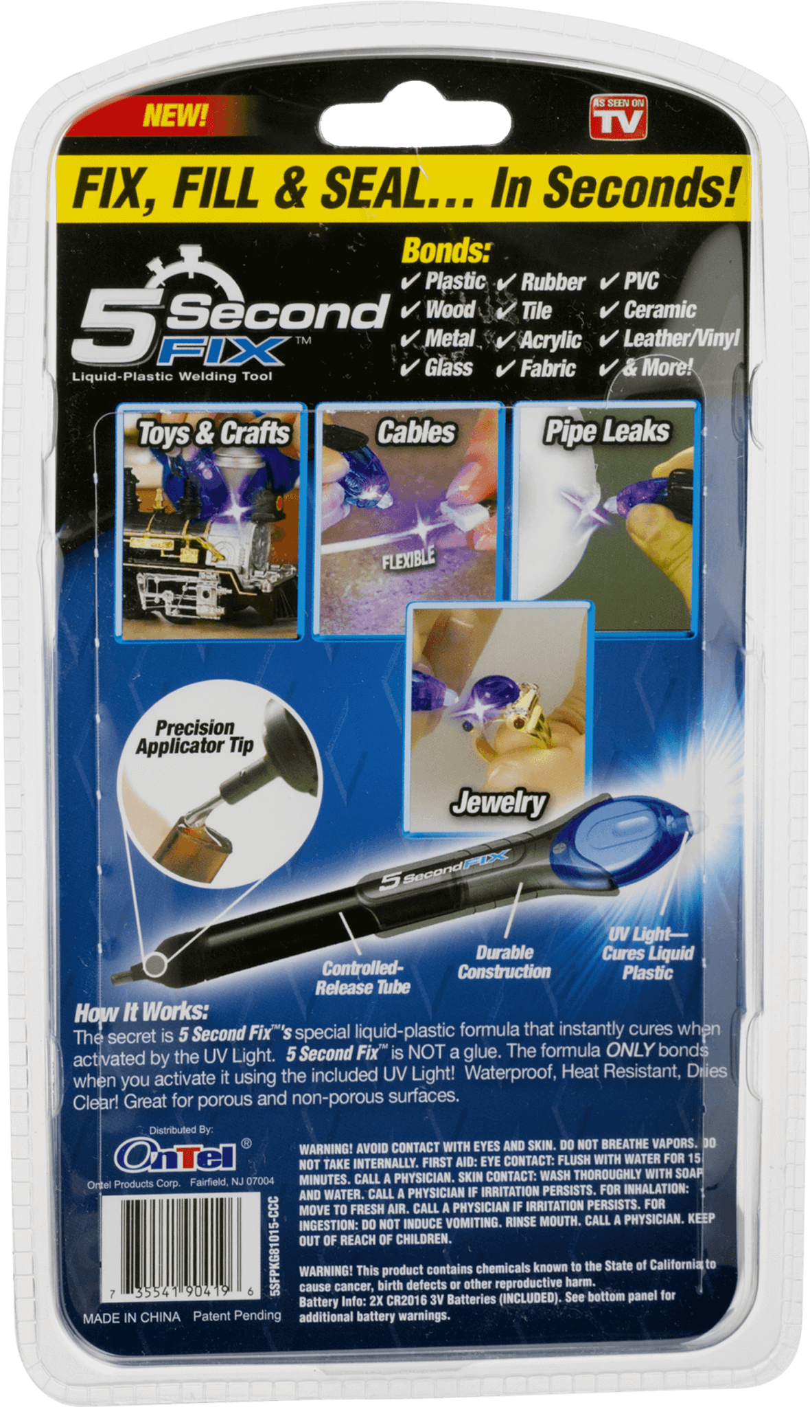 Plastic welding tool with flexible and sandable glue