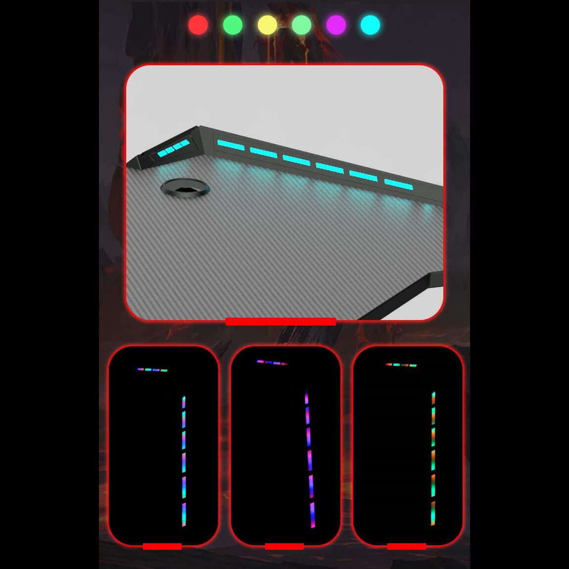 Gaming Desk Table 140Cm - The Shopsite