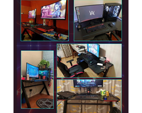 Thumbnail for Side view of gaming desk with LED control