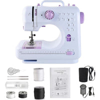Thumbnail for 12-stitch portable sewing machine in pink colour
