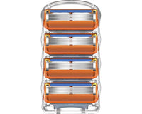 Thumbnail for Replacement for Gillette Fusion Power Men's Razor Blade Refills 4 Count