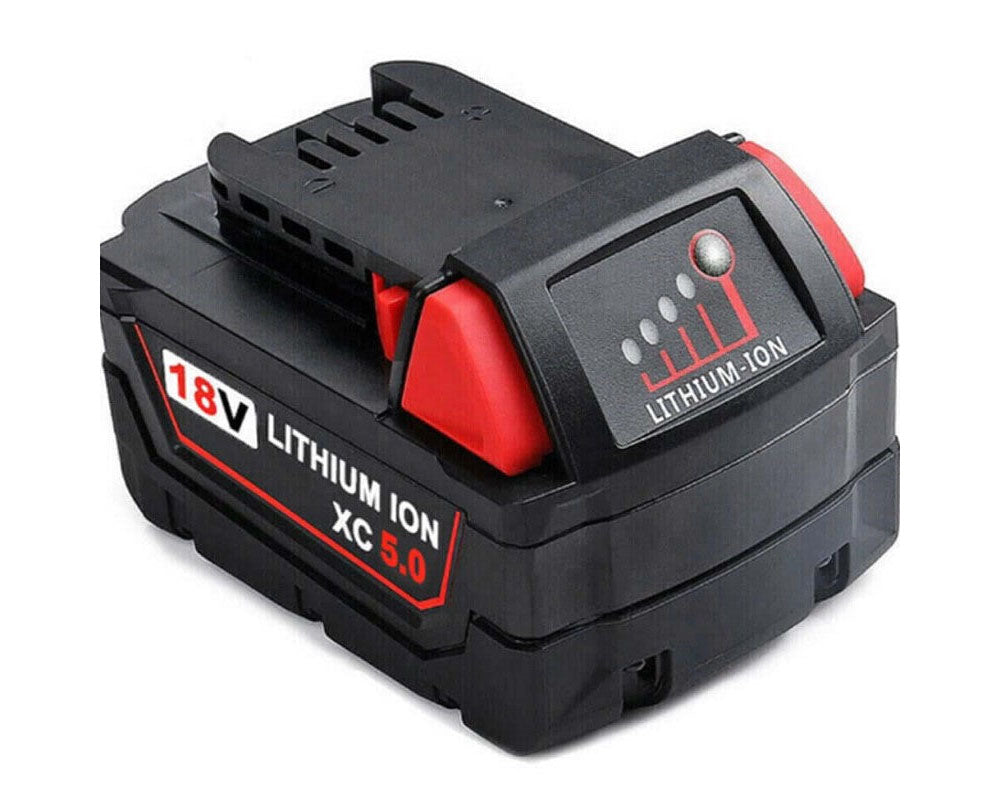 Milwaukee replacement battery with warranty info