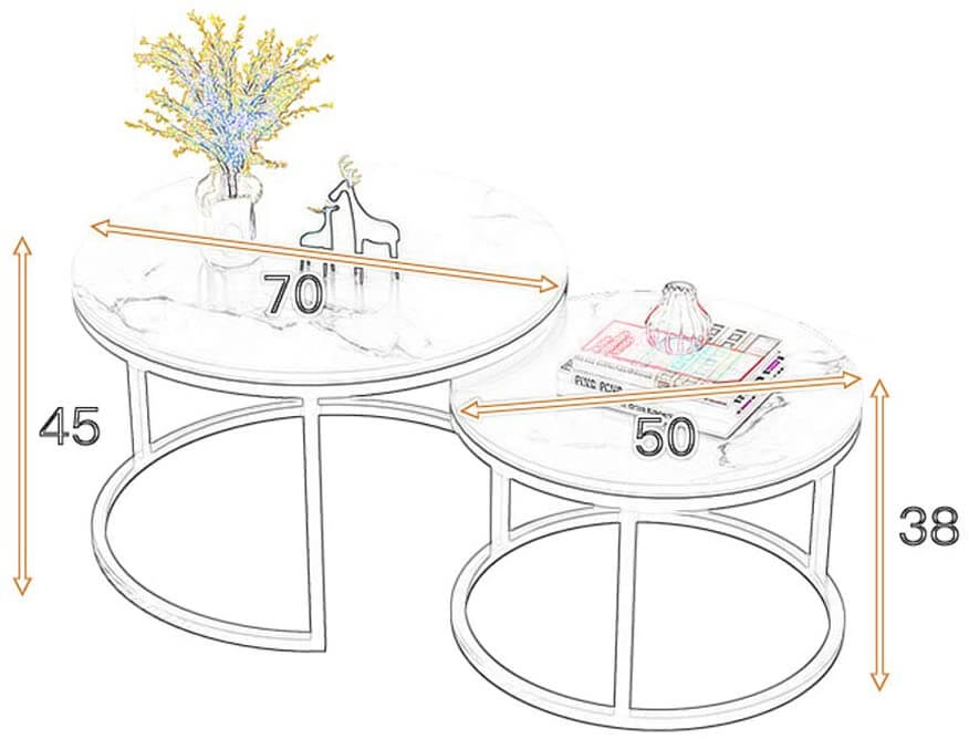 Coffee table 2 in 1 living room coffee tables - The Shopsite