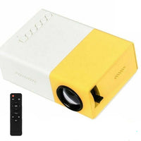 Thumbnail for Mini LED projector full HD 1080P yellow front view