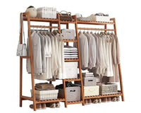 Thumbnail for Bamboo Wardrobe Clothes Rack Organizer