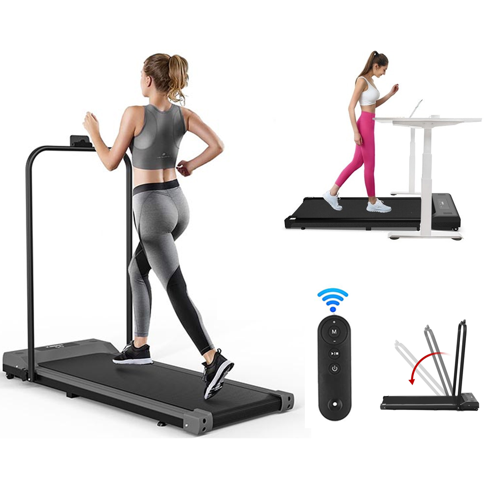 Treadmill walking area with knee comfort design