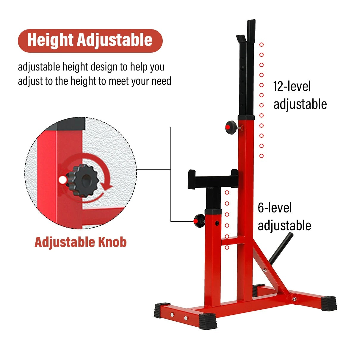Multi-Adjustable Squat rack Lifting Barbell Stand Fitness Rack - The Shopsite