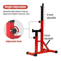 Thumbnail for Multi-Adjustable Squat rack Lifting Barbell Stand Fitness Rack - The Shopsite