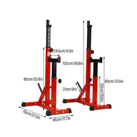 Thumbnail for Multi-Adjustable Squat rack Lifting Barbell Stand Fitness Rack - The Shopsite