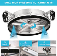 Thumbnail for Surface cleaner showing 360 degree rotating caster wheels