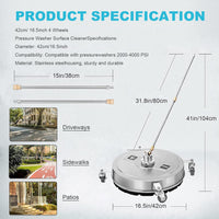 Thumbnail for Stainless steel housing of 165 inch surface cleaner