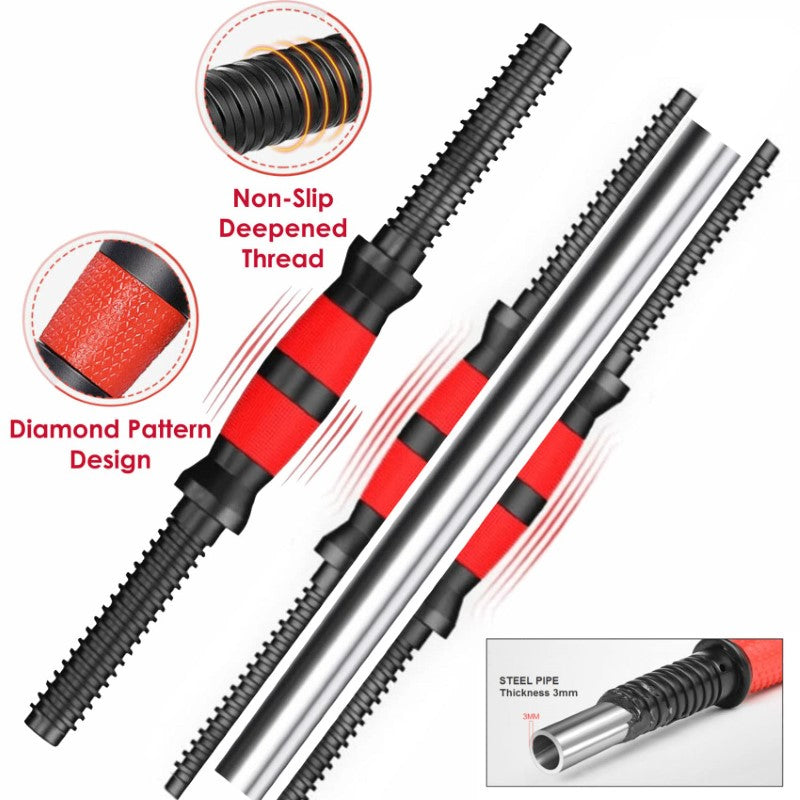 40KG Adjustable Dumbbells Barbell Set