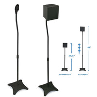 Thumbnail for Speaker stands set of two speakers with black finish