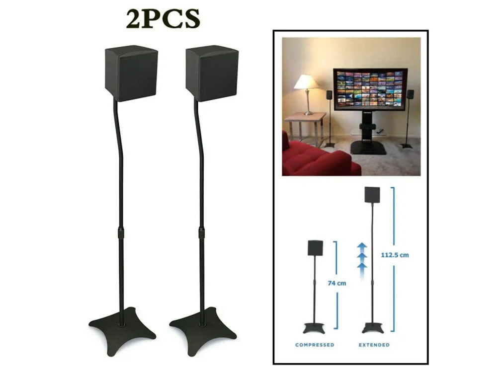 Speaker stands mounting screw and keyhole attachment