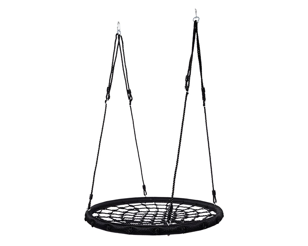 Outdoor Spider Web Swing hammock in backyard