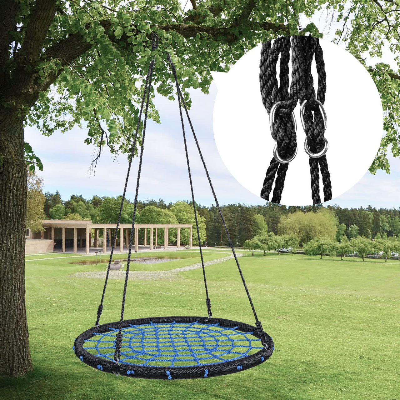 blue hammock swing for kids
