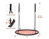 Thumbnail for Hammock Swing Seat 60cm Spider Web Round