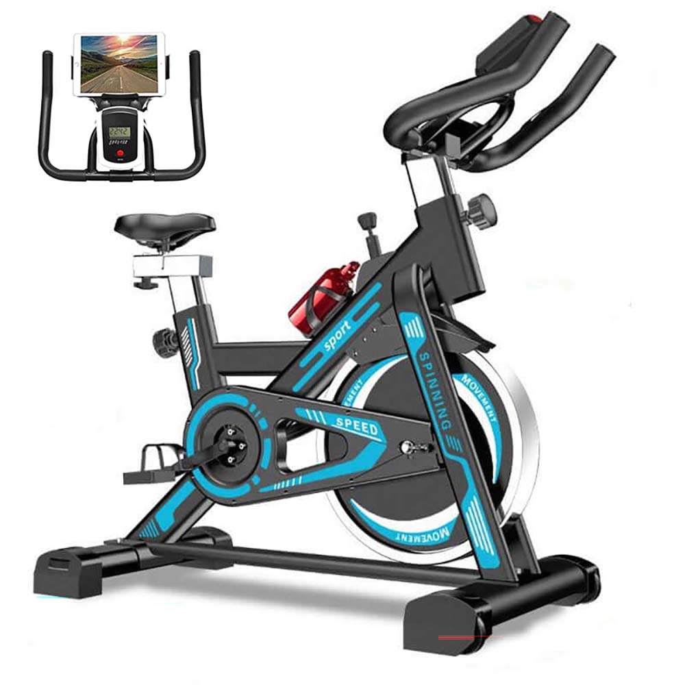 Spin bike digital display close-up