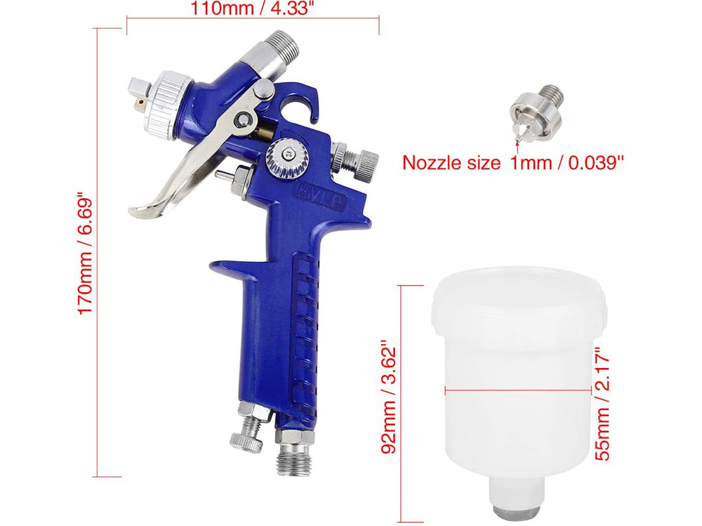 Paint Spray Gun Gravity Hvlp Paint Sprayer Spray Gun - The Shopsite