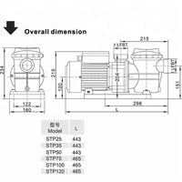 Thumbnail for Swimming Pool Pump 1.5HP 1100W
