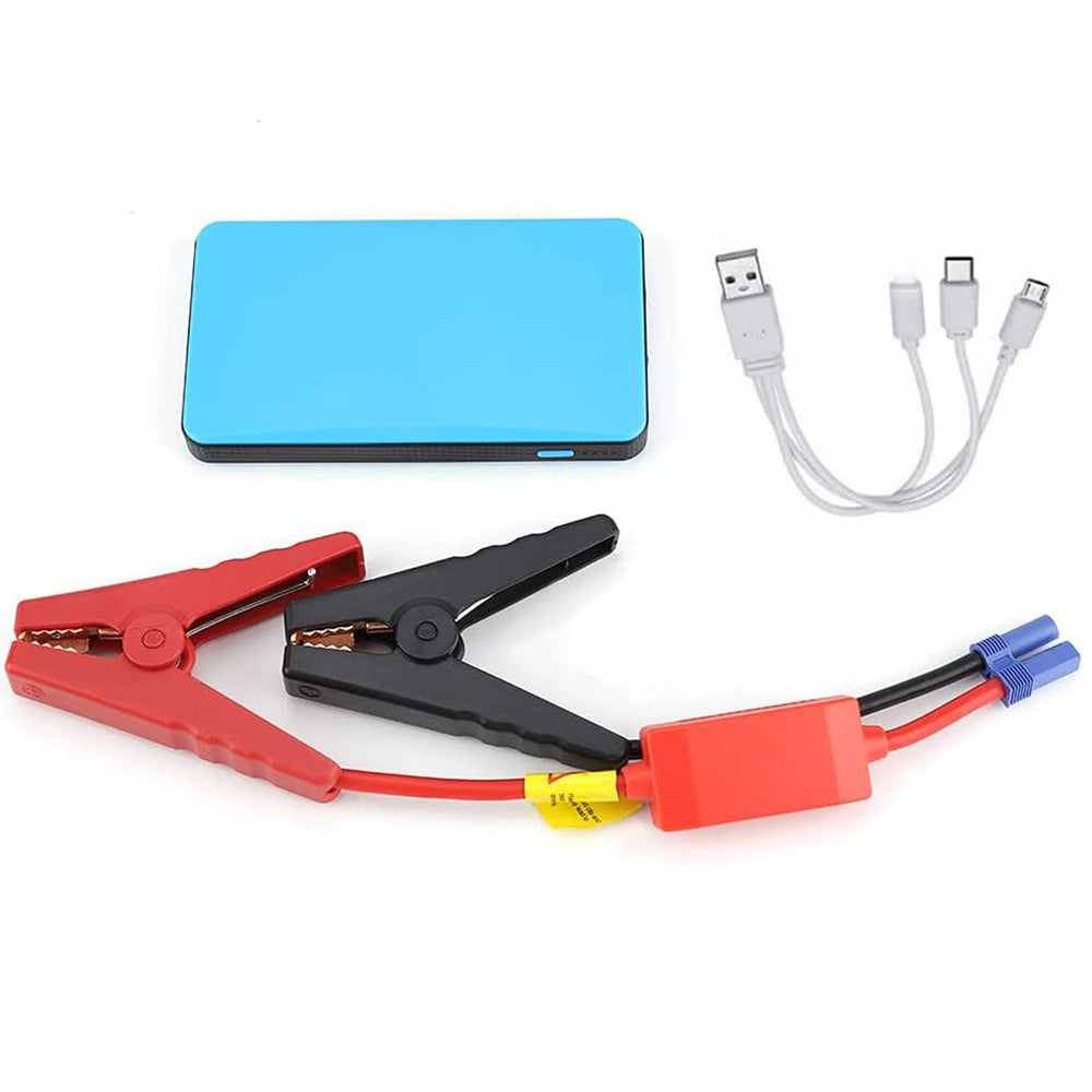 Portable car jump starter with SOS signal light