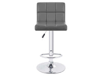 Thumbnail for Adjustable Swivel Armless Bar Stools With Pu Leather