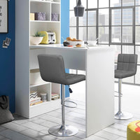 Thumbnail for Adjustable Swivel Armless Bar Stools With Pu Leather